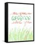 Grass Is Greener Where You Love It-Anna Quach-Framed Stretched Canvas