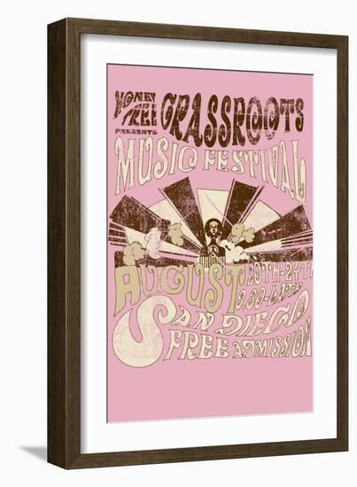 Grass Roots Music Festival-Whoartnow-Framed Giclee Print