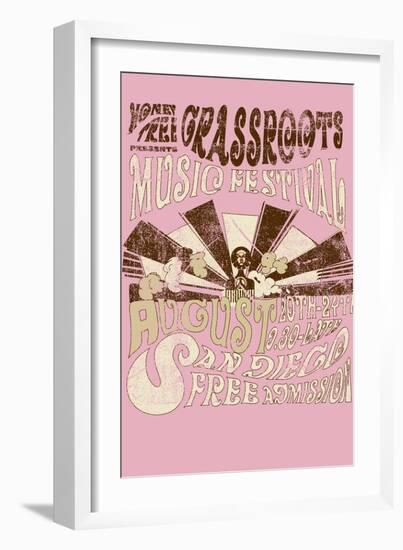 Grass Roots Music Festival-Whoartnow-Framed Giclee Print