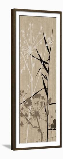 Grasses 1 Brown-Diane Stimson-Framed Art Print