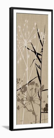 Grasses 1 Brown-Diane Stimson-Framed Art Print