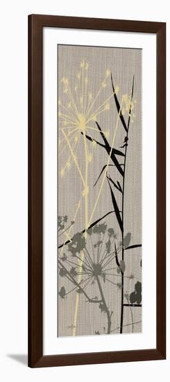 Grasses 1 Gray-Diane Stimson-Framed Art Print