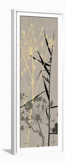Grasses 1 Gray-Diane Stimson-Framed Art Print