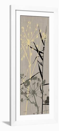 Grasses 1 Gray-Diane Stimson-Framed Art Print
