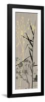 Grasses 1 Gray-Diane Stimson-Framed Art Print