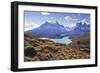 Grasses, Lago Pehoe and the Cordillera Del Paine, Torres Del Paine National Park-Eleanor Scriven-Framed Photographic Print