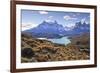 Grasses, Lago Pehoe and the Cordillera Del Paine, Torres Del Paine National Park-Eleanor Scriven-Framed Photographic Print