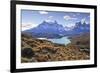 Grasses, Lago Pehoe and the Cordillera Del Paine, Torres Del Paine National Park-Eleanor Scriven-Framed Photographic Print