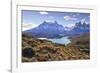 Grasses, Lago Pehoe and the Cordillera Del Paine, Torres Del Paine National Park-Eleanor Scriven-Framed Photographic Print