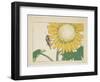 Grasshopper and Sunflower, C. 1877-Shibata Zeshin-Framed Giclee Print