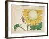 Grasshopper and Sunflower, C. 1877-Shibata Zeshin-Framed Giclee Print