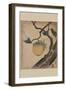 Grasshopper Eating Persimmon.-Katsushika Hokusai-Framed Art Print