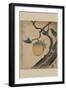 Grasshopper Eating Persimmon.-Katsushika Hokusai-Framed Art Print