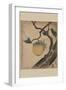 Grasshopper Eating Persimmon.-Katsushika Hokusai-Framed Art Print