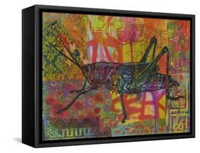 Grasshopper, Grasshoppers, Insects, Jumper, Bugs, Stencils, Pop Art-Russo Dean-Framed Stretched Canvas