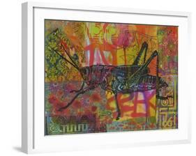 Grasshopper, Grasshoppers, Insects, Jumper, Bugs, Stencils, Pop Art-Russo Dean-Framed Giclee Print