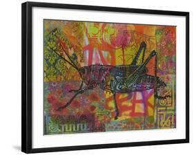 Grasshopper, Grasshoppers, Insects, Jumper, Bugs, Stencils, Pop Art-Russo Dean-Framed Giclee Print