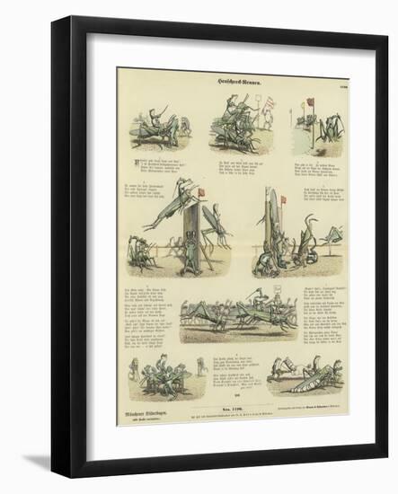 Grasshopper Racing-null-Framed Giclee Print