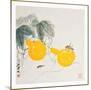 Grasshoppers on Yellow Gourds-Qi Baishi-Mounted Art Print