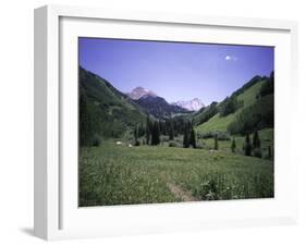 Grassland Surrounded by Mountains, Colorado-Michael Brown-Framed Premium Photographic Print