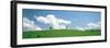Grassland with Blue Sky and Clouds-null-Framed Premium Photographic Print