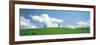 Grassland with Blue Sky and Clouds-null-Framed Photographic Print