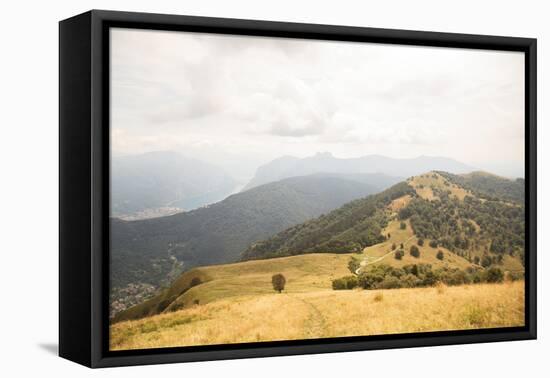 Grassy Hills and Mountains-Aledanda-Framed Stretched Canvas