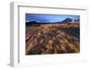 Grassy Landscape and Snow-Covered Mountains Bathed in Winter Light-Lee Frost-Framed Photographic Print