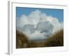 Grassy Sand Dunes and Clouds-Katrin Adam-Framed Photographic Print