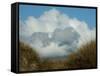 Grassy Sand Dunes and Clouds-Katrin Adam-Framed Stretched Canvas