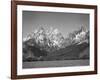 Grassy Valley Tree Covered Mt Side And Snow Covered Peaks Grand "Teton NP" Wyoming 1933-1942-Ansel Adams-Framed Art Print