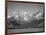 Grassy Valley Tree Covered Mt Side And Snow Covered Peaks Grand "Teton NP" Wyoming 1933-1942-Ansel Adams-Framed Art Print