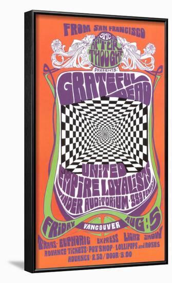 Grateful Dead in Concert, 1966-Bob Masse-Framed Art Print