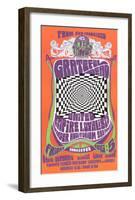 Grateful Dead in Concert, 1966-Bob Masse-Framed Art Print