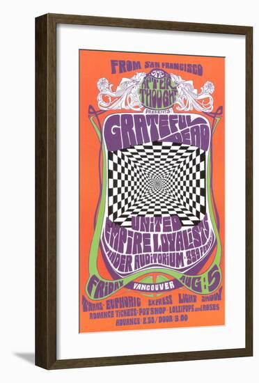 Grateful Dead in Concert, 1966-Bob Masse-Framed Art Print