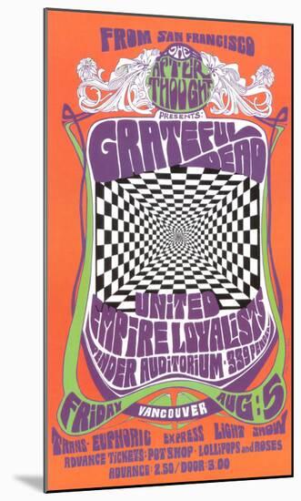 Grateful Dead in Concert, 1966-Bob Masse-Mounted Art Print