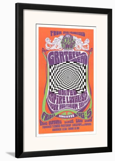 Grateful Dead in Concert, 1966-Bob Masse-Framed Art Print