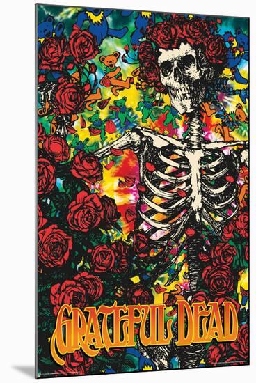 GratefulDead-Skeleton&Roses-null-Mounted Standard Poster