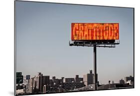 Gratitude Billboard in NYC-null-Mounted Poster