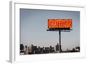 Gratitude Billboard in NYC-null-Framed Photo