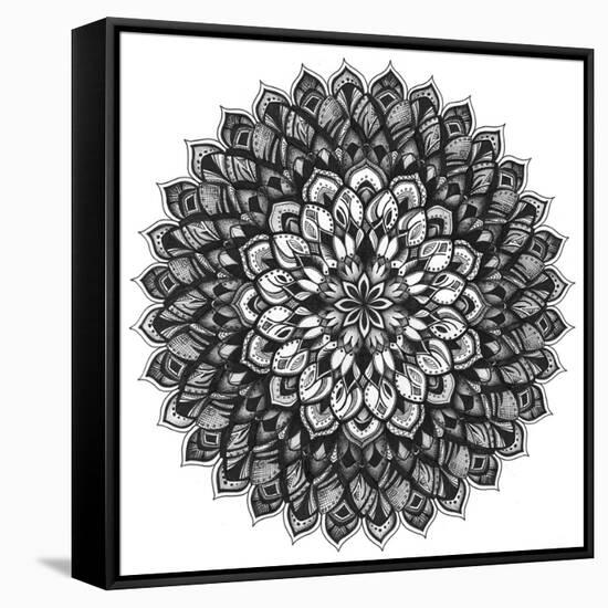 Gratitude Mandala-Nicky Kumar-Framed Stretched Canvas