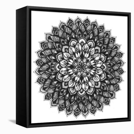 Gratitude Mandala-Nicky Kumar-Framed Stretched Canvas