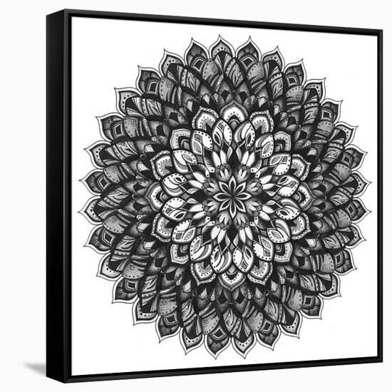 Gratitude Mandala-Nicky Kumar-Framed Stretched Canvas