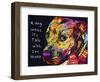 Gratitude Pitbull-Dean Russo-Framed Giclee Print