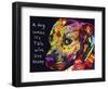 Gratitude Pitbull-Dean Russo-Framed Giclee Print