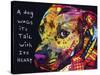 Gratitude Pitbull-Dean Russo-Stretched Canvas