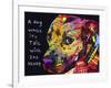 Gratitude Pitbull-Dean Russo-Framed Giclee Print