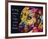 Gratitude Pitbull-Dean Russo-Framed Giclee Print