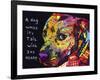 Gratitude Pitbull-Dean Russo-Framed Giclee Print