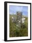 Grave Cross in Sea Dunes at Church of St. Tanwg-null-Framed Photographic Print